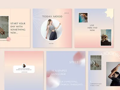 60 Instagram Gradient | Canva canva creative design fashion gradient graphic instagram instagram template post design post instagram template