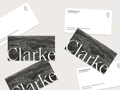 Clarke branding charleston graphic design hotel logo luxury