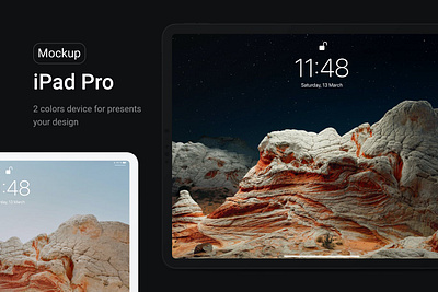 Apple iPad Pro Black & White Mockups apple apple device application dark digital imac ipad isometric light macbook mobile mockup phone presentation screen showcase smartphone template web website