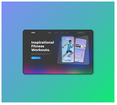 App Design, Landing Page app design fitness app ui landing page landing page concept landing page ui ui ux design uidesign uxdesign web design web landing page website design