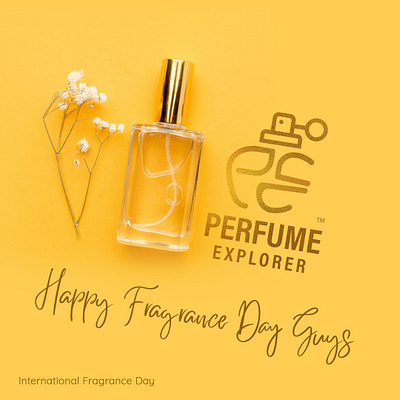 happy fragrance day flat happy fragrance day illustration illustrator logo perfume