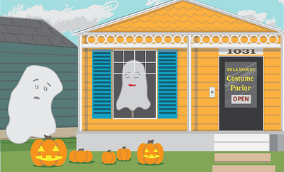 Halloween Ghosts Illustration design drawing drawingart editorial editorial drawing editorial illustration ghost ghost graphics ghosts graphic design illustration illustrator