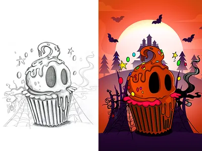 I will convert a hand drawing hand into a vector image design drawing illustration vectorart