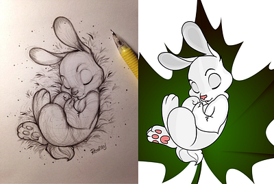 I will convert a hand drawing hand into a vector image design drawing illustration vector vectorart