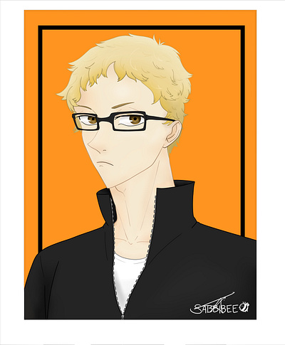 Tsukishima Kei commission open digital art fanart haikyuu