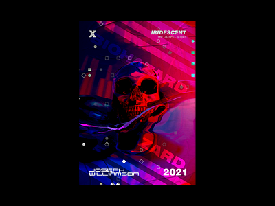 Oilspill Skull Series 3d art aesthetic design experimental futuristic graphic design illustration poster a day poster challenge poster design