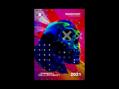 Oilspill Skull Series 3d art aesthetic design experimental futuristic graphic design illustration poster a day poster challenge poster design