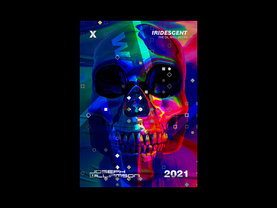 Oilspill Skull Series 3d art 3d rendering aesthetic design experimental futuristic graphic design illustration poster a day poster challenge poster design space