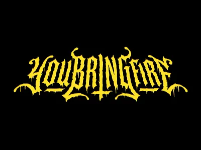 youbringfire — Heavy Metal logo logotype metal band metal logo