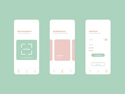 Corpus Medical App app design icon minimal ui ux