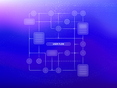 User Flow blue blur blur background glass graphicdesign graphics illustration interaction light line prototype prototyping template uiux user flow user friendly vector vector art webdesign