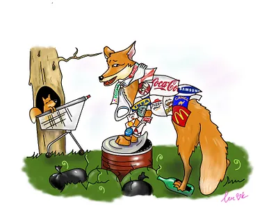 Forest life in 2021 cartoon illustration colors design flat forest humor illustration logo sketch