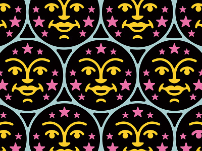 Sun / Moon Pattern illustration logo pattern patterns