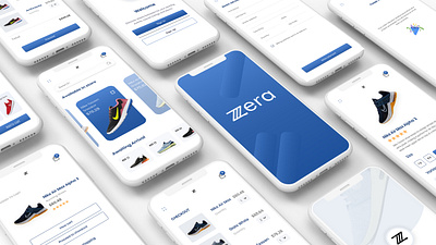 Zera Shoe Store App checkout page design figma footwear mobile app nike shoes store