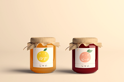 Jams bakery branding cute food fruit jam packaging