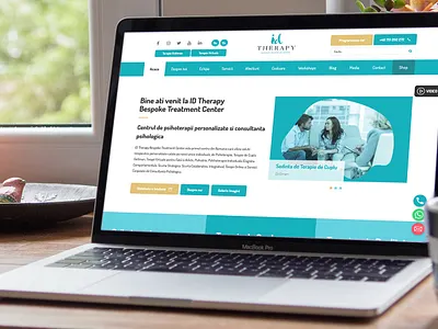 Id Therapy Web and UI brand design flat homepage identity logo medical theme therapy ui web website wordpress