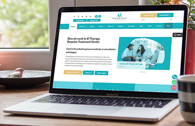 Id Therapy Web and UI brand design flat homepage identity logo medical theme therapy ui web website wordpress