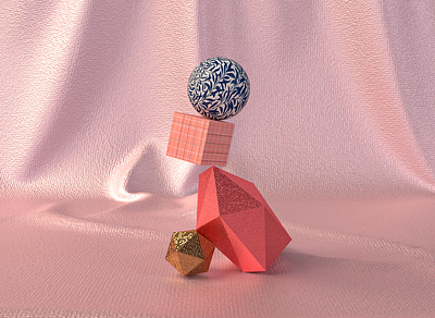 Balance and tension 3d 3dart 3dartist 3ddesing abstract design adobe adobedimension adobephotoshop blender cinema4d octane