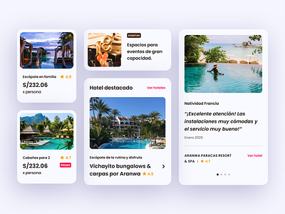 Mobile cards - Booking page android app app booking cards ui clean ecommerce ios app layout ui layouts minimal mobile ranking ui ui uidesign ux
