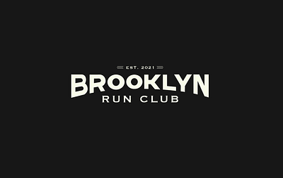 Brooklyn Run Club brand brand design branding lettering logo logodesign logotype type typography