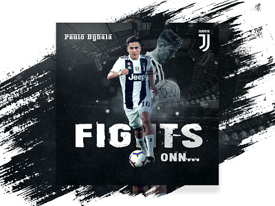 Paulo Dybala Sports Poster Design abstract design football juventas minimalist paulo poster sports sports designer typography