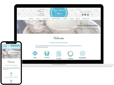 mejorhechoamano.es branding design elementor icon logo marketing seo social media web webdesign website wordpress