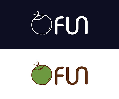 Coconut Logo 3d logo branding business logo coconut logo combination logo creative logo funlogo logo minimal modern logo