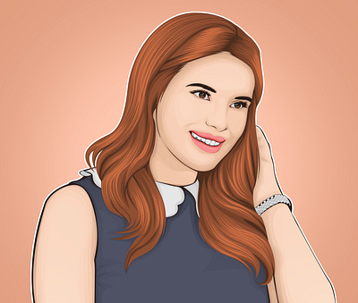 Bella Thorne actress artwork bella thorne celebrity fanart midnight sun portrait vector vector art vexel vexel art