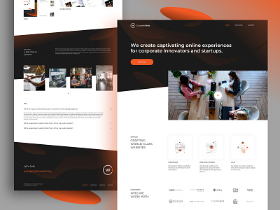 iCustomweb - Live 🤘 agency branding branding design full service company graphic design icon icon design icustom agency illustration illustrator landing page logo minimal services template typography vector website