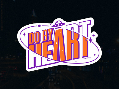 DO BY HEART alien design graphic illustration type typeface typography ufo