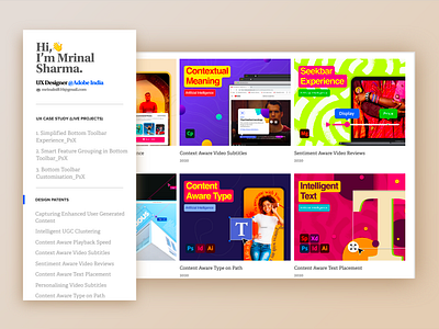 Personal UX Website Live design interaction psx ui uiux user experience ux website