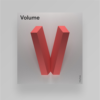 Volume 3d 3d art branding cinema4d design illustration minimal poster volume