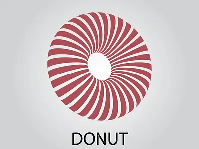donut design icon illustration logo minimal