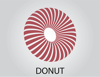 donut design icon illustration logo minimal