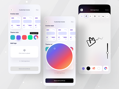 Tyro Financial App I Ofspace application ui branding branding design client management colorful company branding esignature finance invoice invoice design invoice template mobile mobile app money money transfer ofspace agency tyro