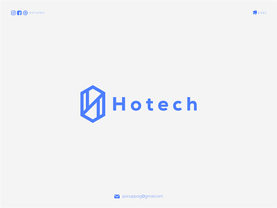 Hotech brand design branding design illustration letter logo logo mark logodesign logomaker logotype modern logo ui ux