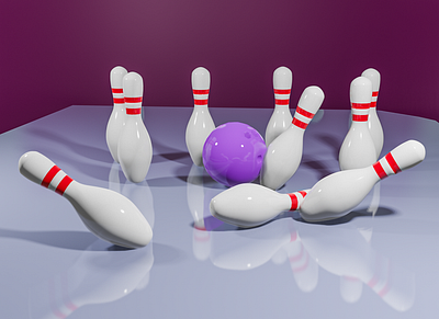 bowling with motion 3d blender bowling motion