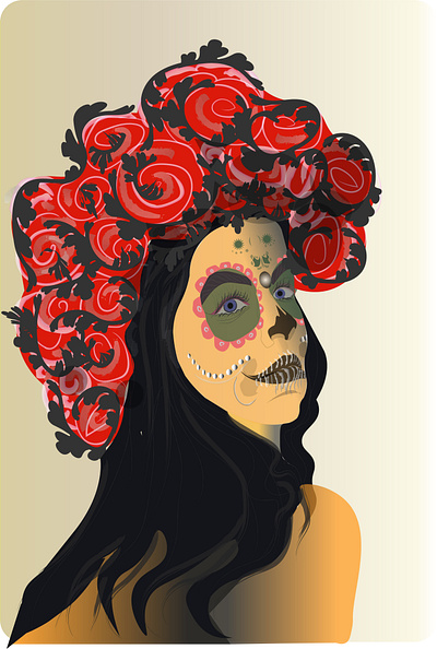 Chicana illustration vector