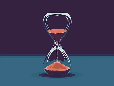Little Time Left abstract clock concept concept art conceptual illustration illustrations illustrator modern sand clock symbol time vector vintage