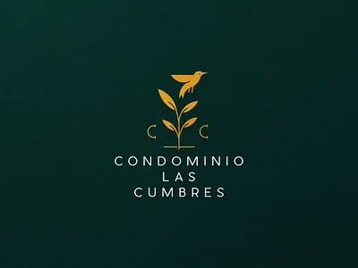 Las Cumbres Condominium Logotype. animation bird brand branding building craf design ecuador graphic design handmade illustration logo motion graphics nature tree type typography ui vector