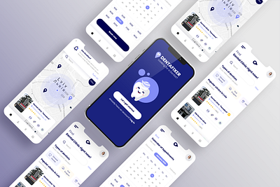 DENTAFIXER app branding dental dentalcare design logo minimal ui ux vector