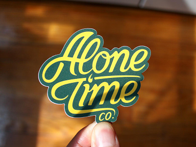 Alone Time Co. badgedesign branding graphic design hand lettering illustration illustrator lettering logo script sticker type typography
