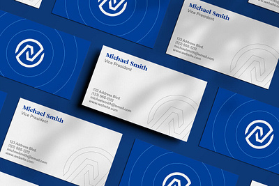 Float Business Card Pattern businesscard corporateidentity digitalart logo