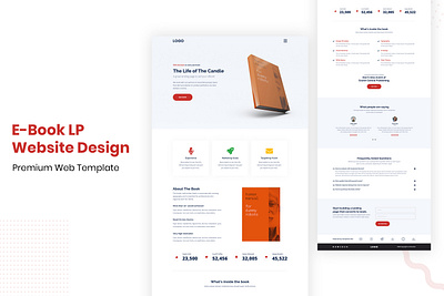 Ebook Landing Page Web UI Design Concept branding ebook landing page design ebook layout ui web web landing web ui