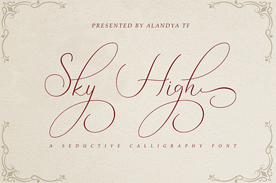 Sky High Script branding decorative design font illustration strong typeface typography versatile web