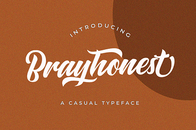 Brayhonest branding decorative design font illustration logo minimal strong typeface typography