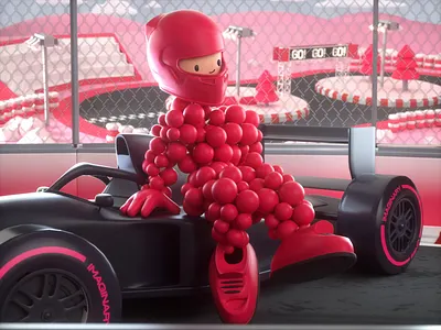 Imaginary Racing Series — 3D Character 3d 3d animation 3d illustration animation c4d car character cinema 4d f1 fan art formula 1 formula one motion graphics motorsport nft octane racing render rigging