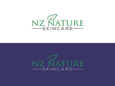 NZ NATURE Logo branding branding design design logo logos luxury logo minimal typography unique vector