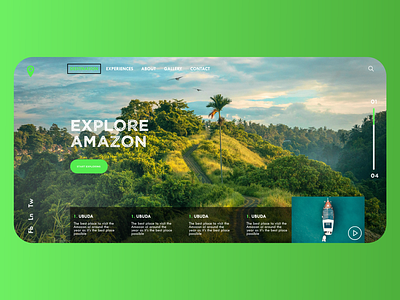 Amazon forest adobe xd design figma ui ux ux web webdesign