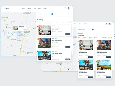 Ulo Real Estate branding design estate listing listings real real estate realestate ui ux website